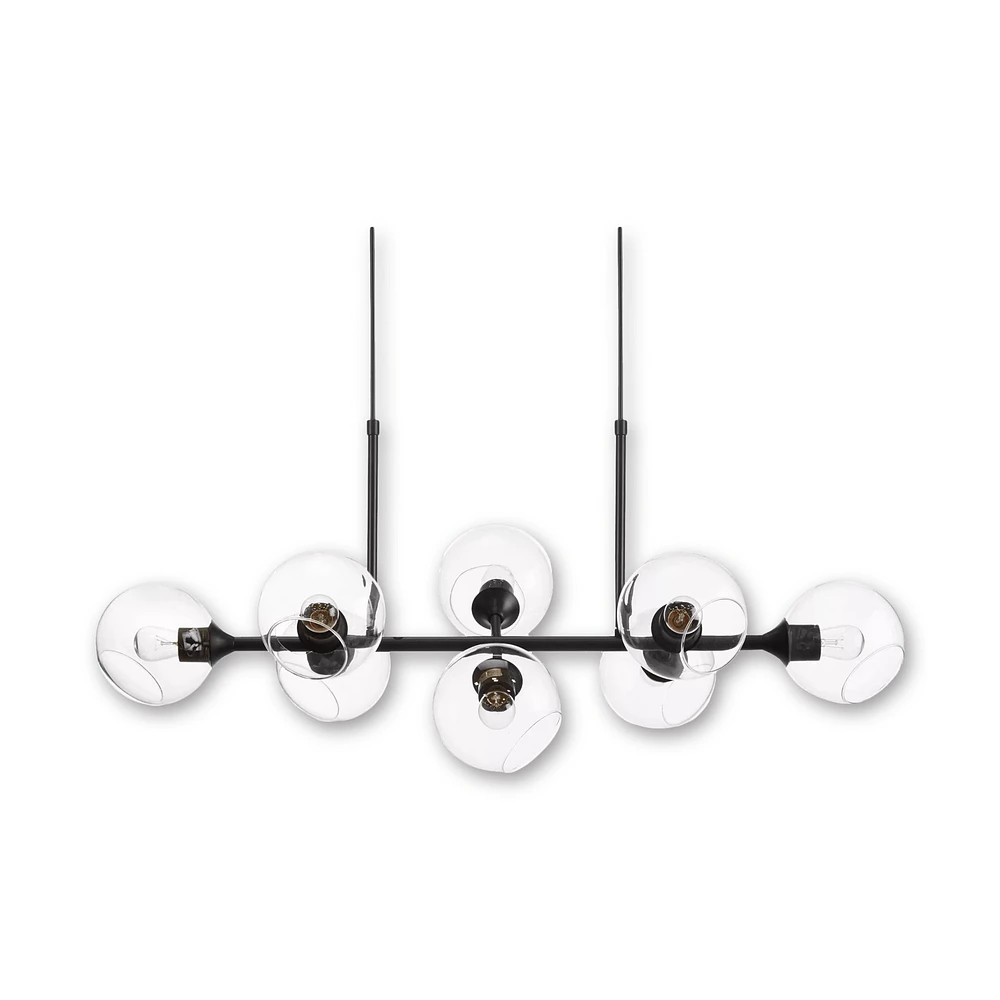 Glass and Metal Ceiling Lamp
