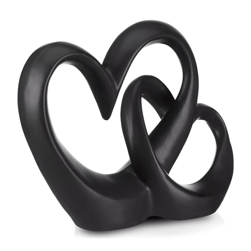 Decorative Ceramic Double Heart