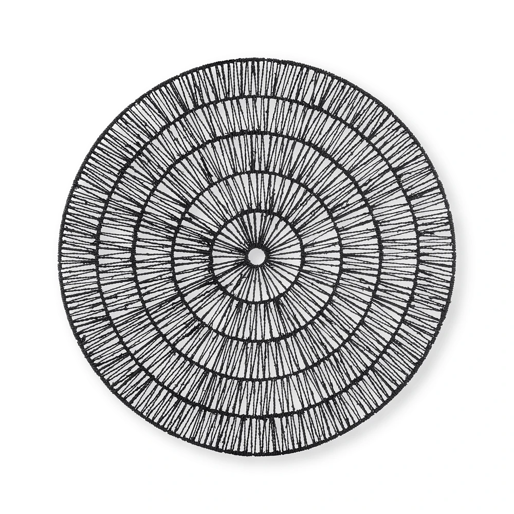 Black Seagrass Decorative Wall Plaque