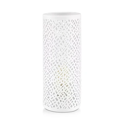 Cut-Out Ceramic Tube Table Lamp