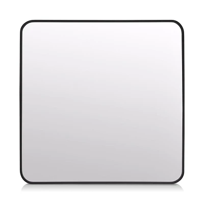 Aluminum-Framed Round-Corner Mirror