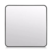 Aluminum-Framed Round-Corner Mirror