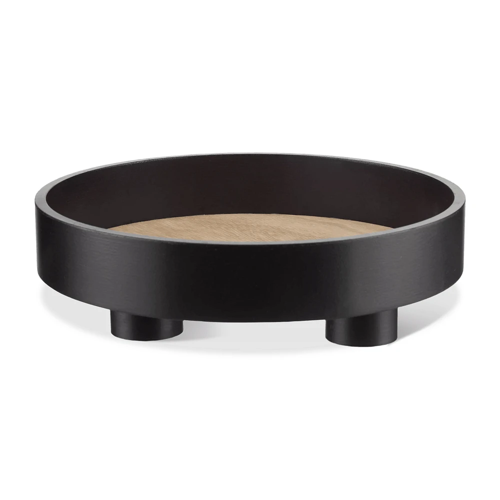 Black Tray & Natural  Tray On Stand