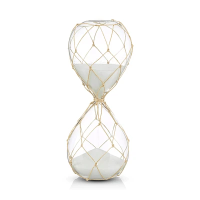 30-Minute Decorative Hourglass with White Sand 7 x 20 cm.