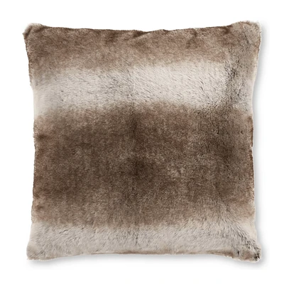 Oversized Wolf Faux Fur Decorative Pillow