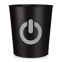 Black Waste Bin with Game Loading Print