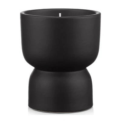 Candle in Ceramic Sculptural Holder