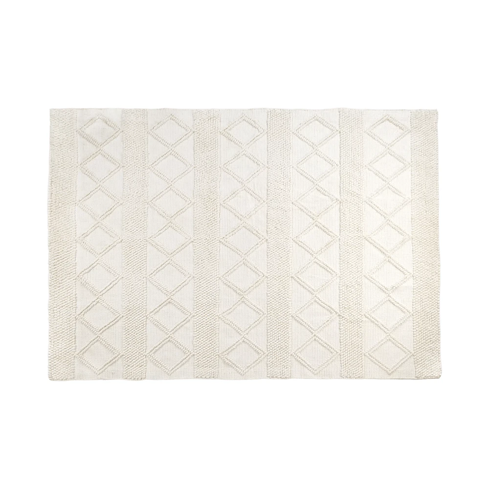 Elli Textured White Rug