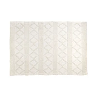 Elli Textured White Rug