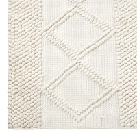 Elli Textured White Rug