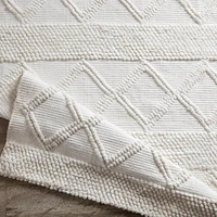 Elli Textured White Rug