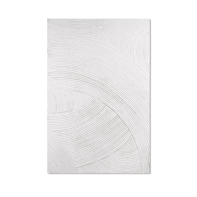 Tone on Tone Embossed Abstract Oil Painting