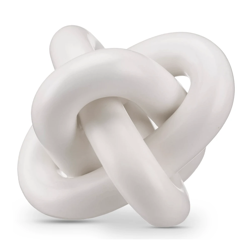 Abstract Knotted Ceramic Decorative Object