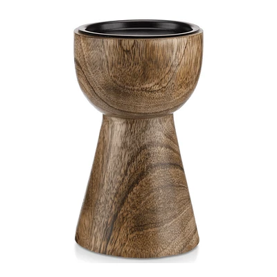 Mango Wood Pillar Candle Holder