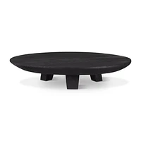 Black Wood Raised Tray