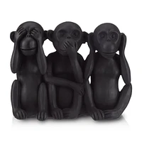 Three Wise Monkeys Resin Statuettes