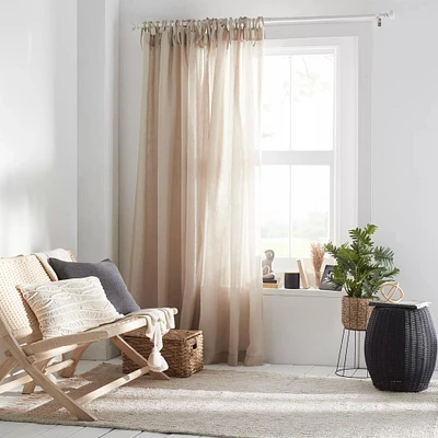 Ayla Tie Top Sheer Curtain