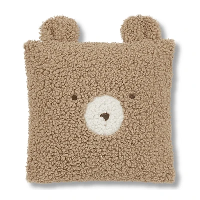 Emery Brown Teddy Throw Pillow