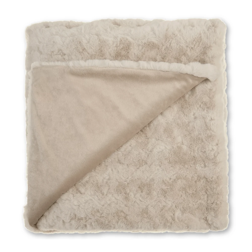 Sheep Faux Fur Throw