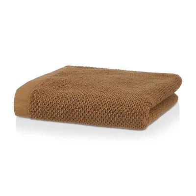 Cognac Textured Hand Towel