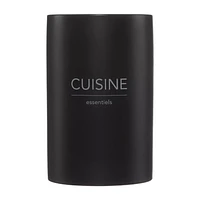 Typography Black Utensils Jar
