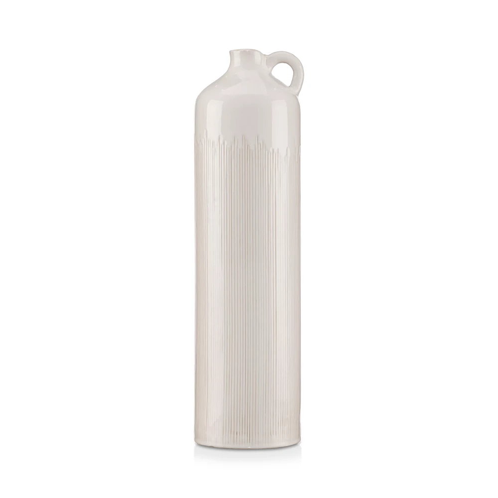 Ceramic Floor Vase with Handle