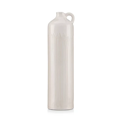Ceramic Floor Vase with Handle