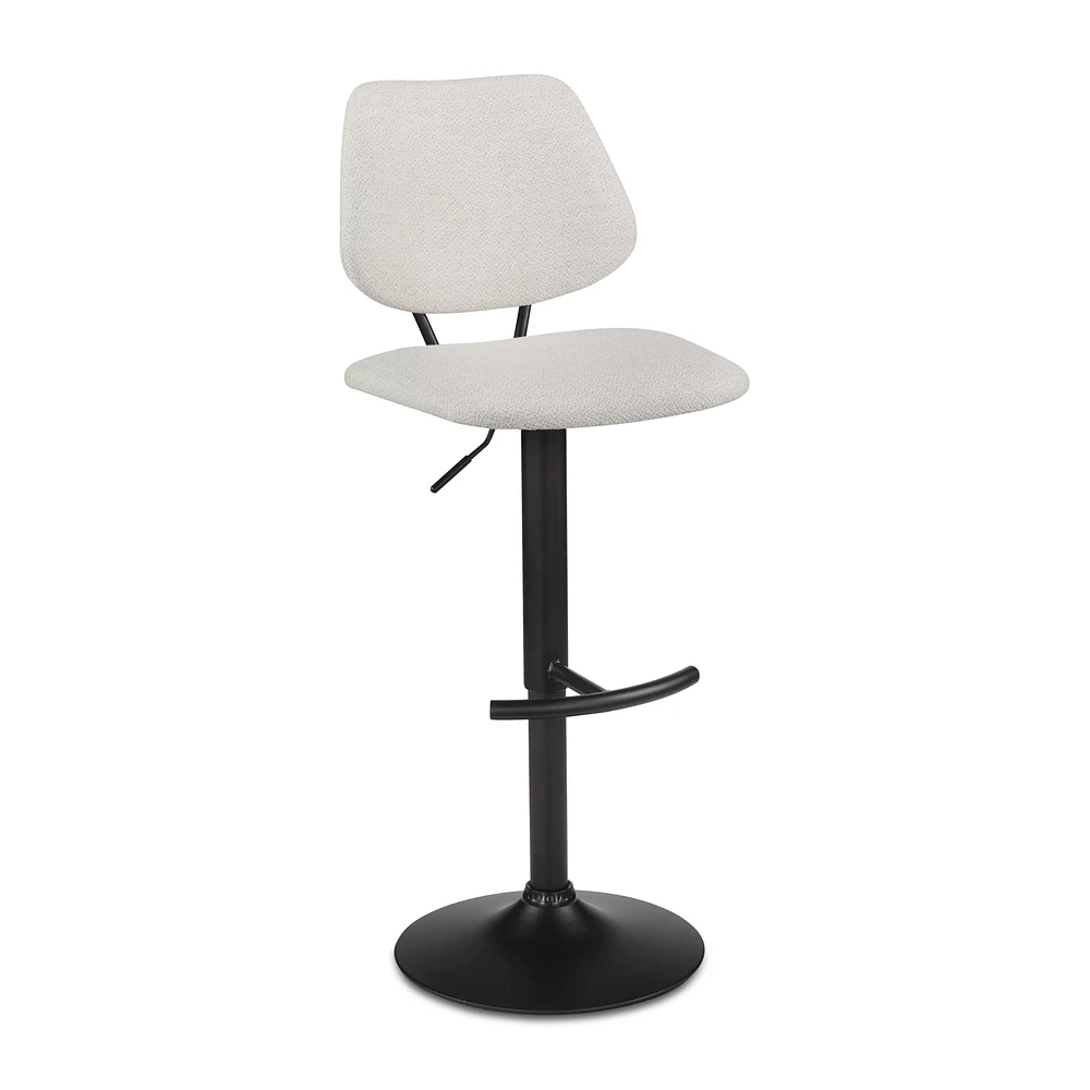 Fabric and Metal Adjustable Counter Stool