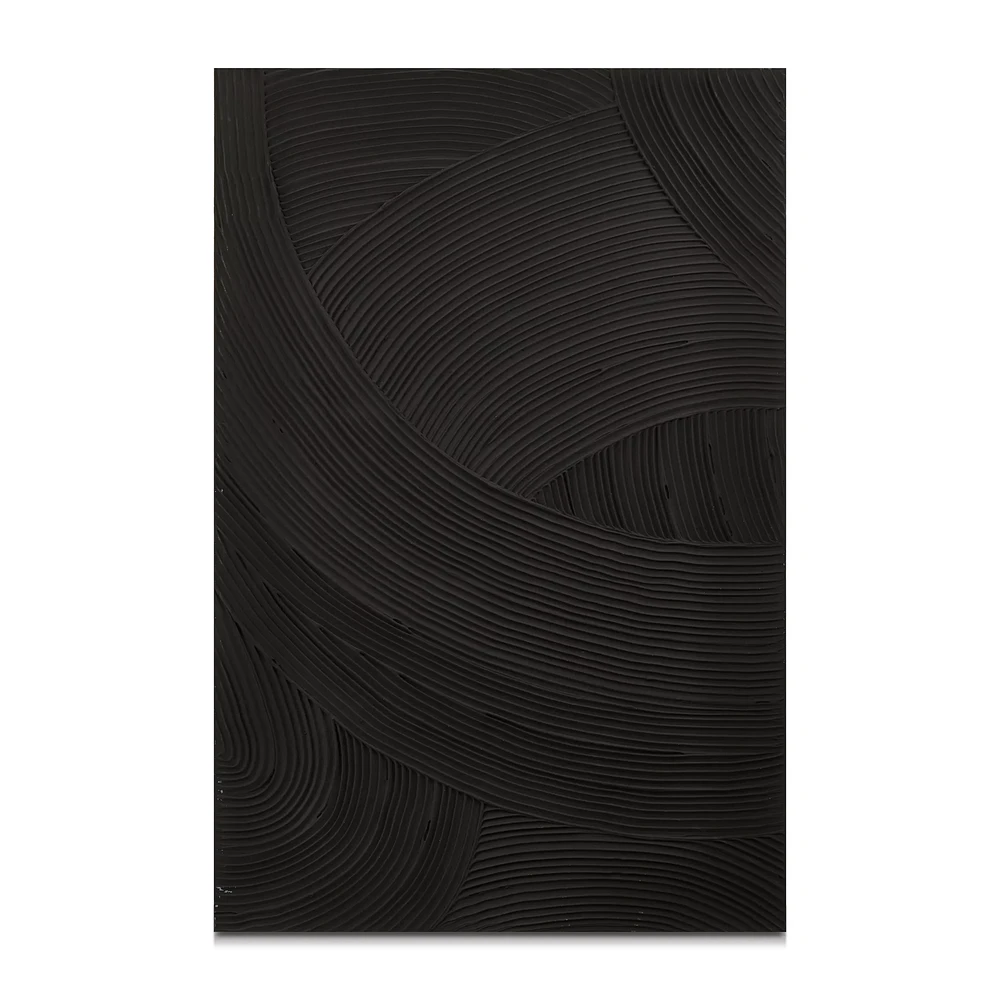 Tone on Tone Embossed Abstract Oil Painting
