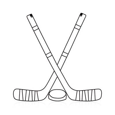 Metal Hockey Wall Art