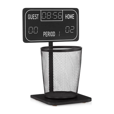 Hockey Scoreboard Garbage Bin