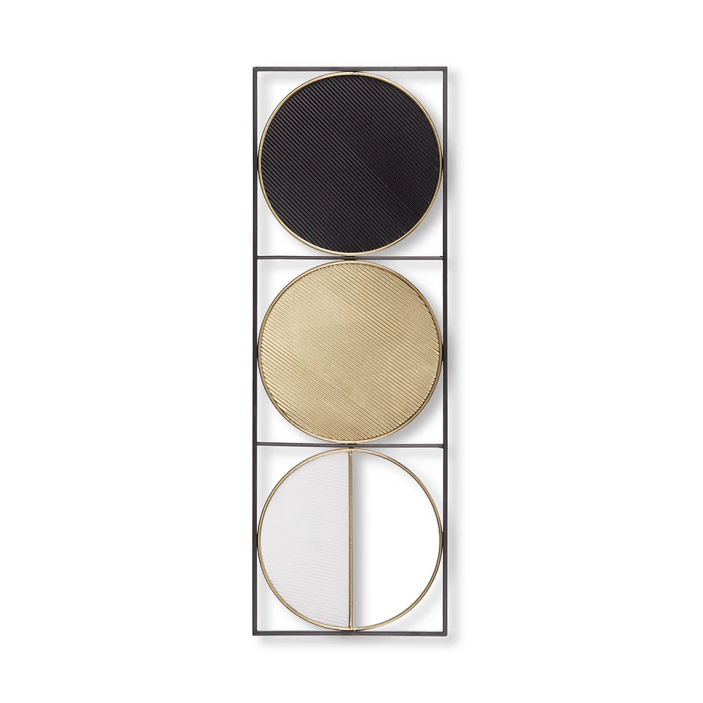 3 Metal Circle Wall Art