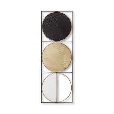 3 Metal Circle Wall Art