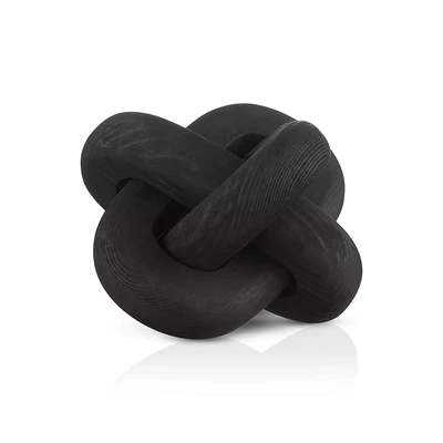 Abstract Knotted Wood Decorative Object