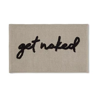 Get Naked Typography Bath Mat
