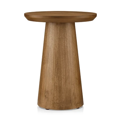 Mango Wood Hourglass Side Table