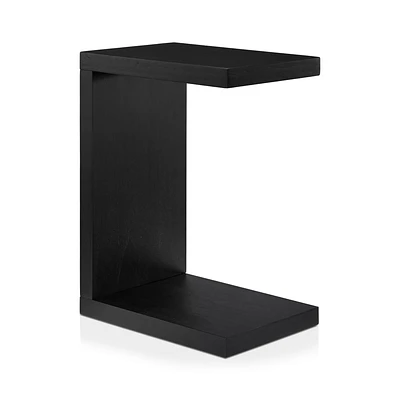 Black Wood Side Table