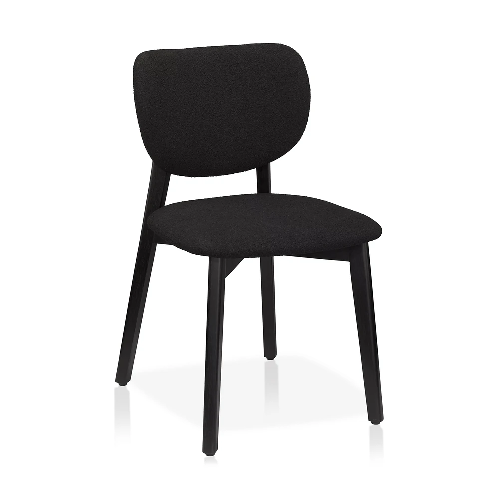 Fabric and Wood Dining Chair