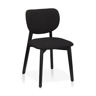 Fabric and Wood Dining Chair