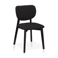 Fabric and Wood Dining Chair