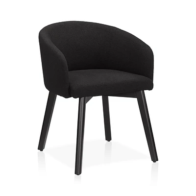 Fabric and Wood Dining Chair