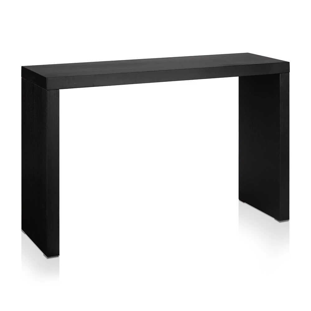 Black Wood Veneer Console Table