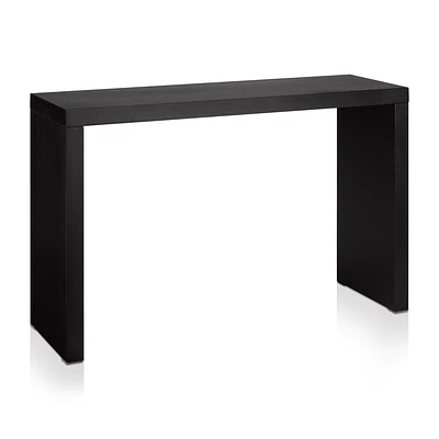 Black Wood Veneer Console Table