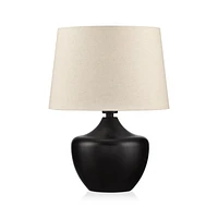 Black Wood Table Lamp