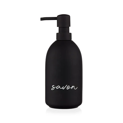 Ceramic Soap Dispenser with Typography