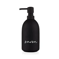 Ceramic Soap Dispenser with Typography
