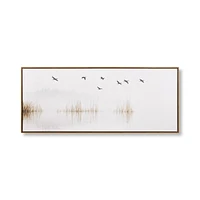 Flock of Birds Framed Canvas