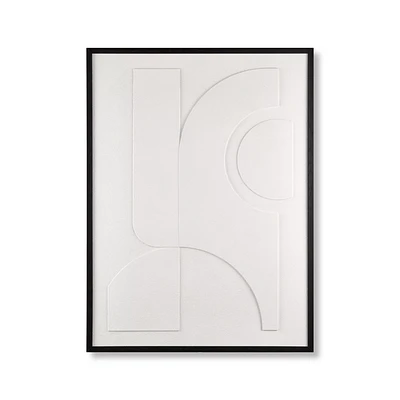 Abstract 3D Textured Framed Art