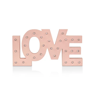 Love Letter Sign with LED Lights