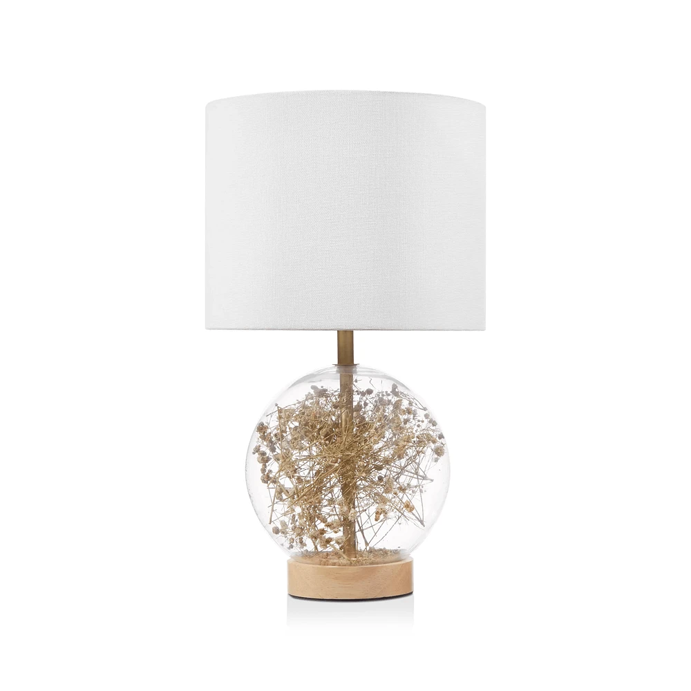 Dried Flowers Table Lamp